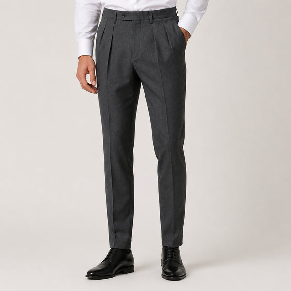 Classic Tailored Charcoal Trousers