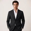Dark Gray Pinstripe Blazer