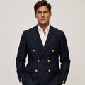 Navy Double-Breasted Blazer