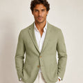 Olive Linen Summer Blazer